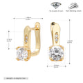 Damen Ohrhänger mit funkelnden Zirkonsteinen und hochwertigem 925 Sterlingsilber Shop Nory