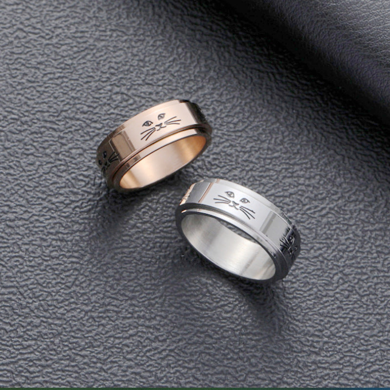 Damen Modischer Katzenring mit kunstvollem Design Shop Nory