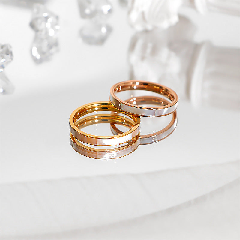 Damen eleganter und minimalistischer Ring aus hochwertigem Edelstahl Shop Nory