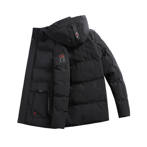 Herren wattierter Parka mit Kapuze und großen Fronttaschen Shop Nory