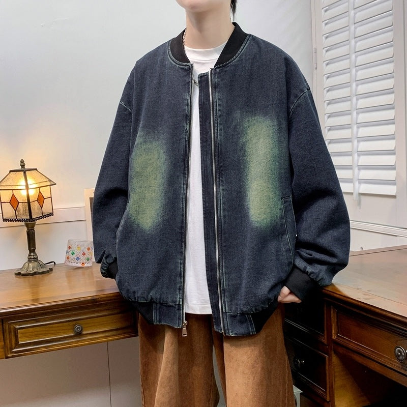 Herren entspannte Baumwolljacke im lässigen Stil