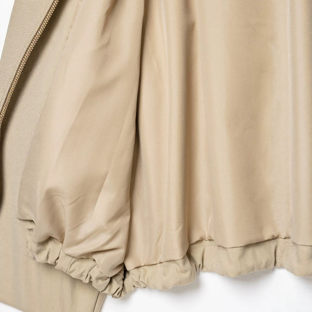 Damen Leichte Kapuzen‑Übergangsjacke im Oversize‑Cropped‑Schnitt mit Kordelzug Shop Nory