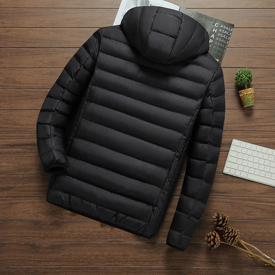 Herren ultraleichter gesteppter Parka mit Kapuze und thermoregulierender Isolierung Shop Nory