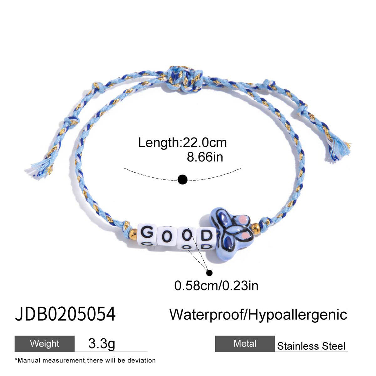 Damen Armband mit handgefertigten Perlen und verstellbarem Verschluss Shop Nory