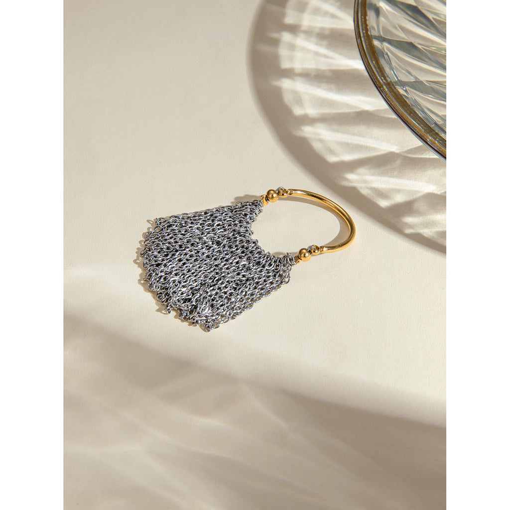 Damen Hypoallergener Edelstahl Ohrringe mit elegantem Ketten-Design Shop Nory