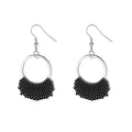 Damen elegante Ohrringe mit filigranem Schwarzdesign Shop Nory