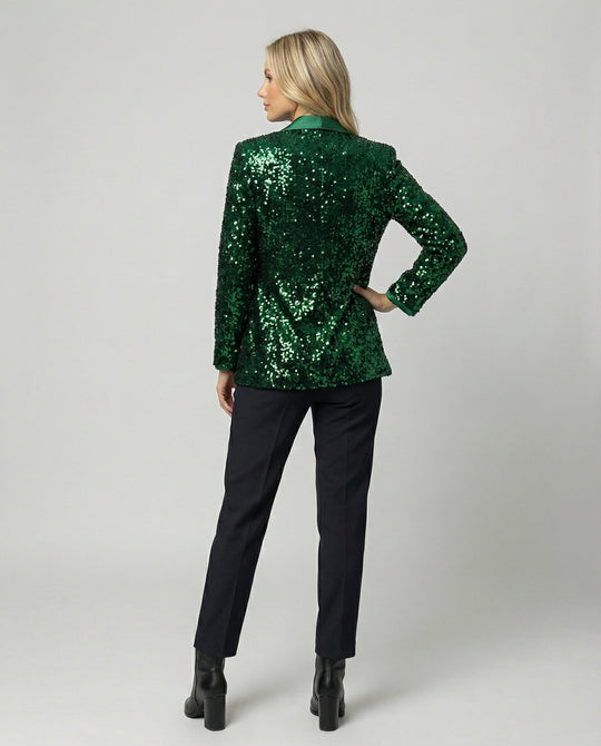 Damen Glitzernder Blazer