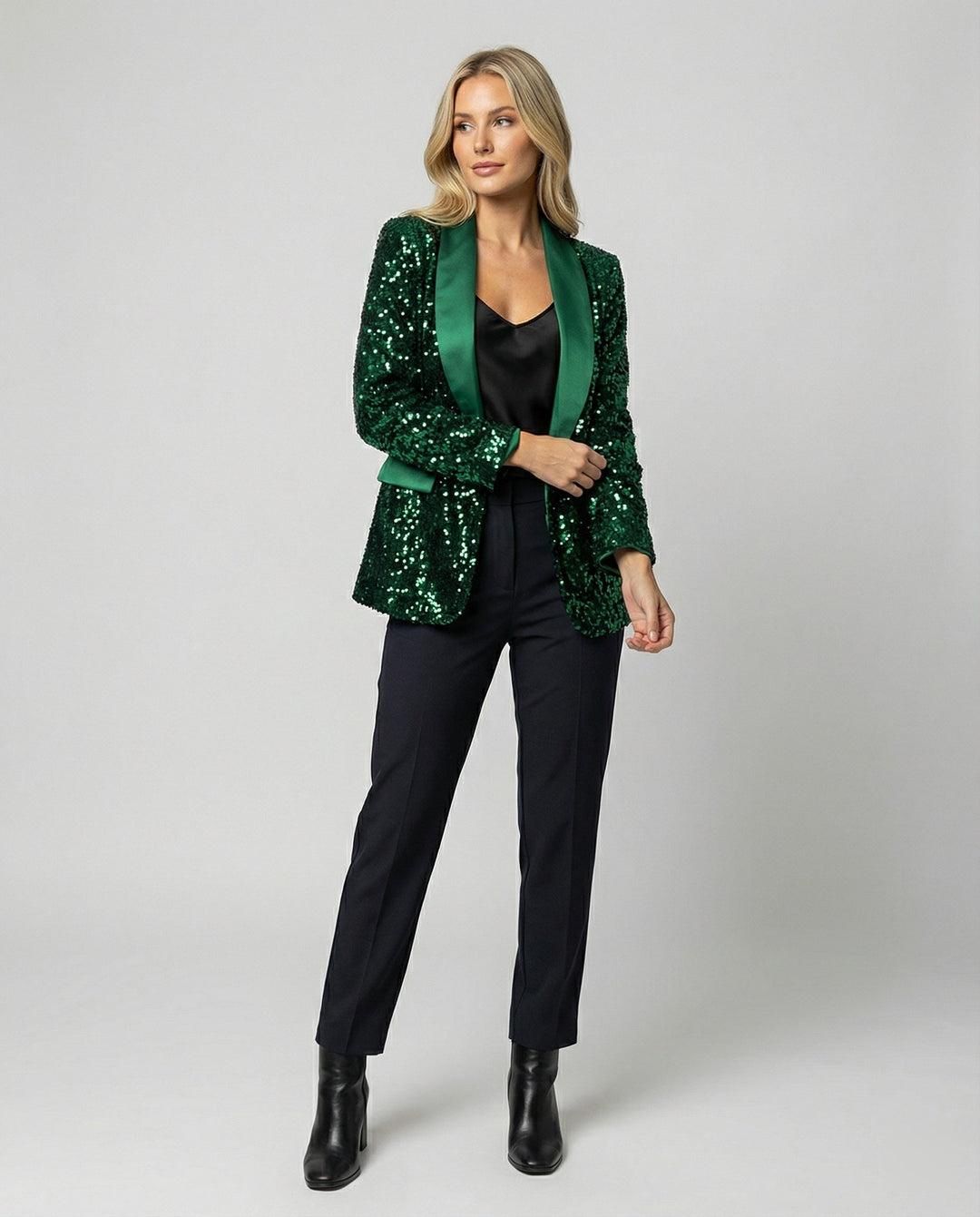 Damen Glitzernder Blazer
