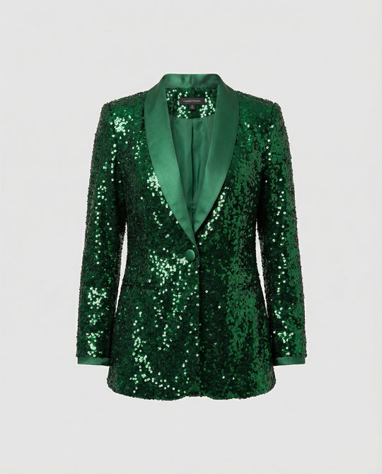 Damen Glitzernder Blazer