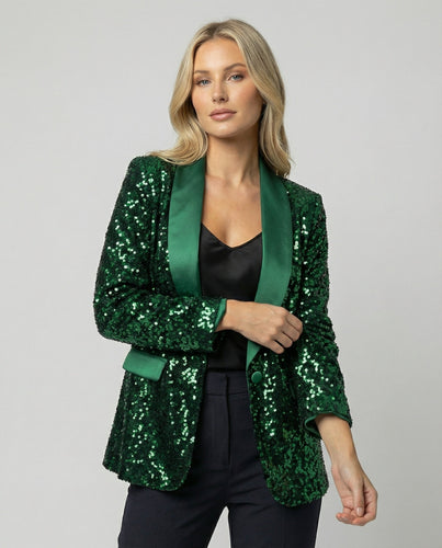 Damen Glitzernder Blazer