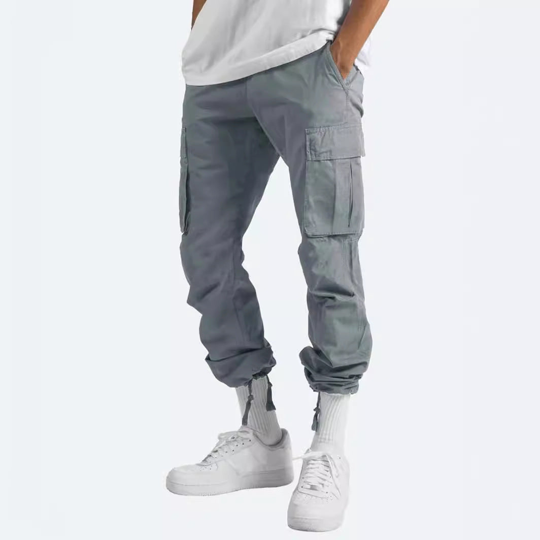 Herren nan lässige Baumwoll Cargo-Hose mit Multi-Taschen und verstellbarem Saum Shop Nory