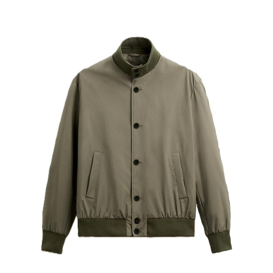 Herren Leichter Blouson mit Stehkragen, Knopfleiste und gerippten Bündchen Shop Nory