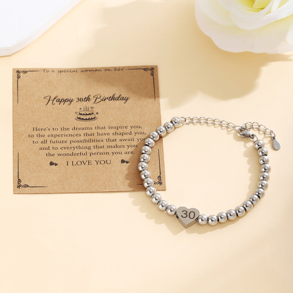 Damenarmband mit Herzanhänger und personalisierbarem Charm Shop Nory