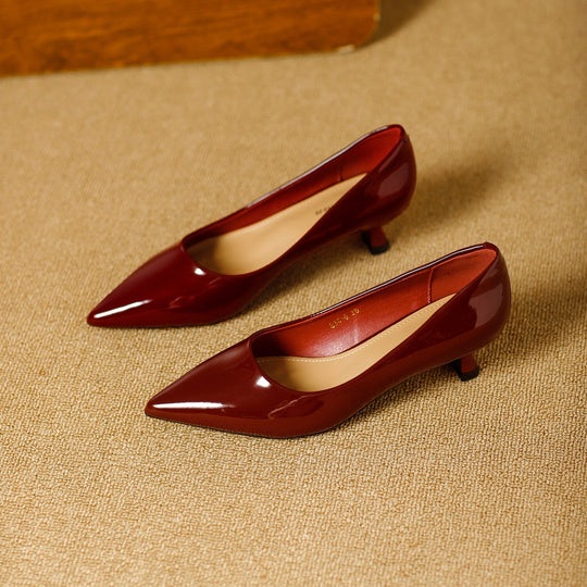Damen elegante Pumps mit stilvollem Kittelsabsatz