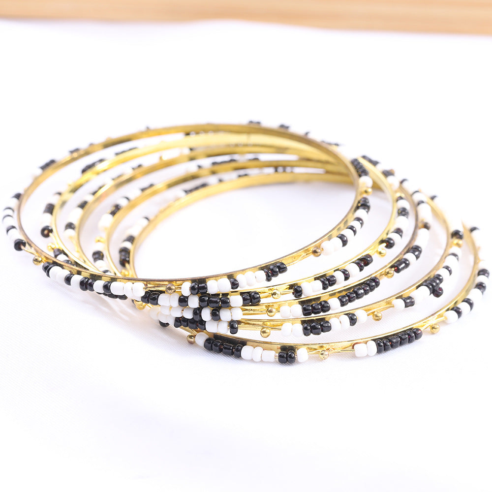 Damen eleganter Armreif mit modischem Perlen-Design Shop Nory