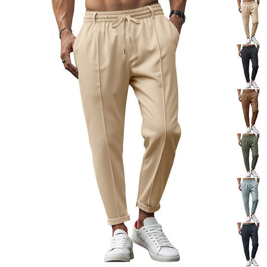 Herren nan tapered Freizeithose mit Bundfalten und elastischem Kordelzug Shop Nory