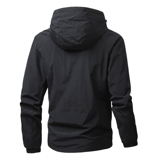 Herren Leichte Kapuzen-Übergangsjacke mit wind- und wasserabweisendem Funktionsmaterial Shop Nory