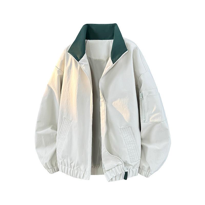 Damen Modische Übergangsjacke mit hohem Kragen und praktischen Taschen Shop Nory