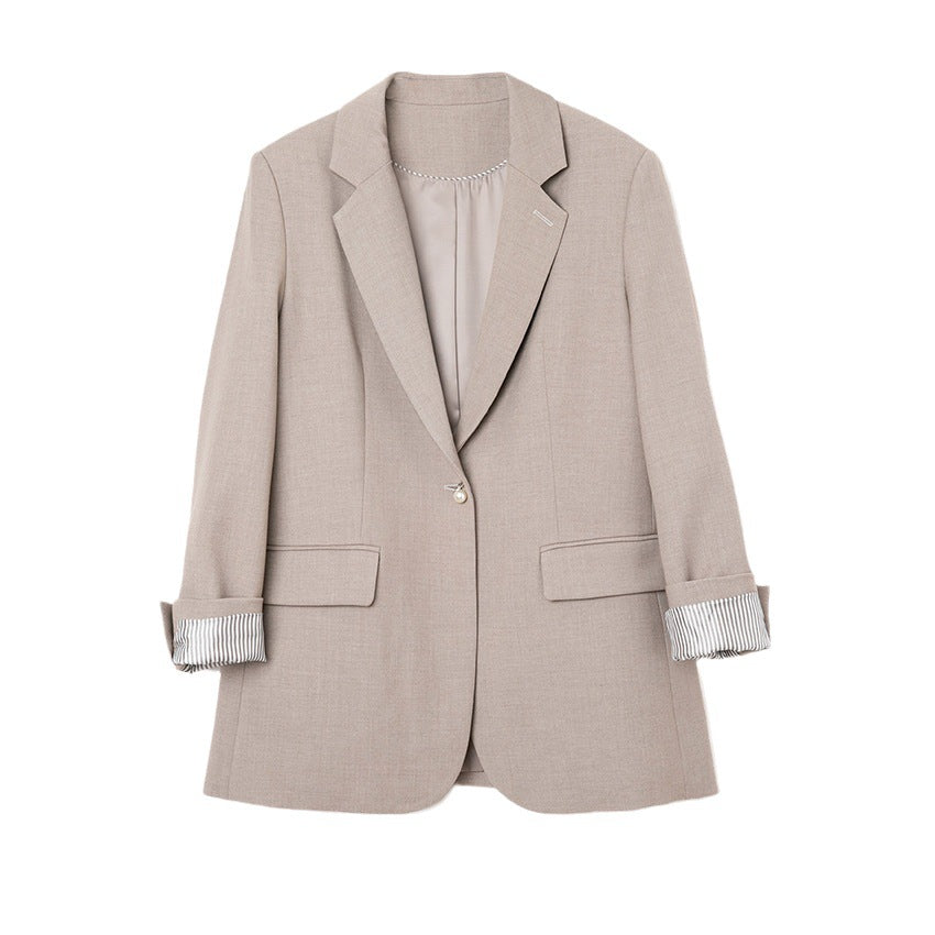 Damen Legeres Tailoring-Set mit Longline-Blazer und hochtaillierter Bundfaltenhose Shop Nory