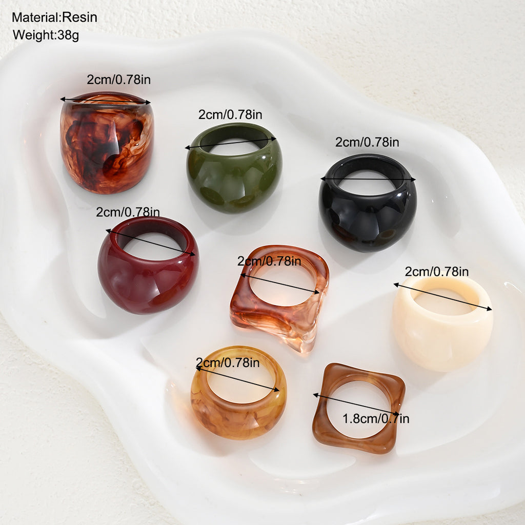 Damen Ring-Set mit kreativen Designs und modernen Elementen Shop Nory