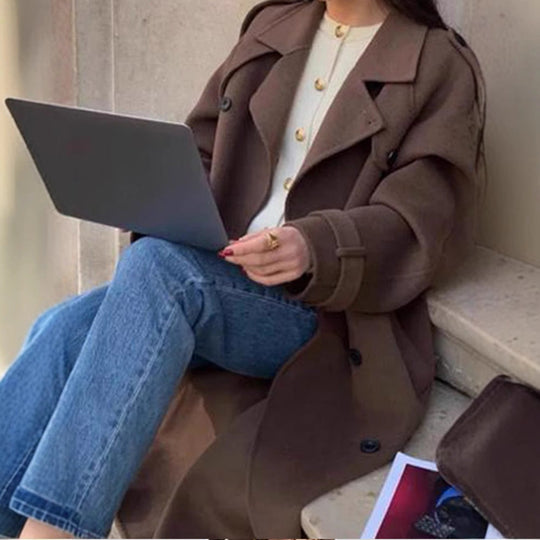 Damen oversized Wollmantel Shop Nory