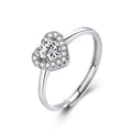 Damenring mit herzförmigem Zirkonia und funkelndem Detail Shop Nory