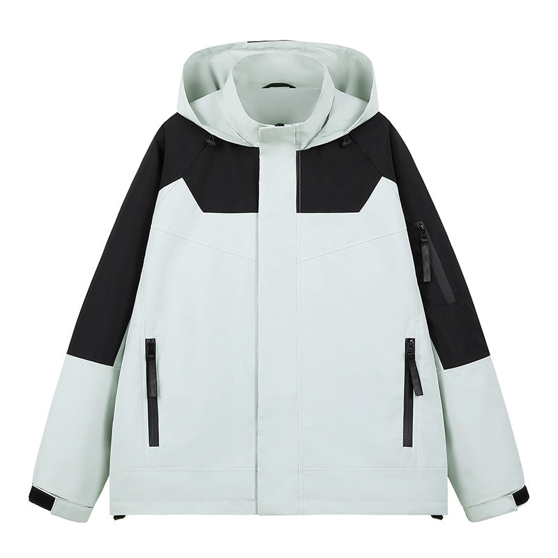 Herren Wasserabweisende technische Urban-Hoodiejacke mit ergonomischer Kapuze, verdecktem Reißverschluss und nahtverdeckten Utility‑Taschen Shop Nory