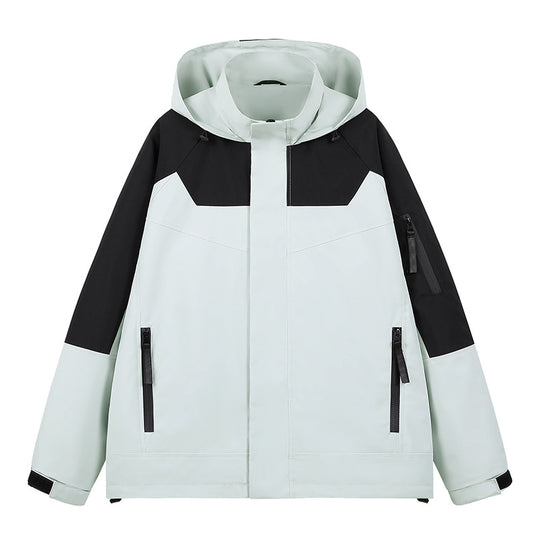 Herren Wasserabweisende technische Urban-Hoodiejacke mit ergonomischer Kapuze, verdecktem Reißverschluss und nahtverdeckten Utility‑Taschen Shop Nory