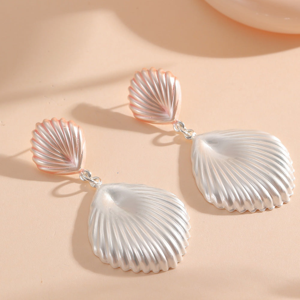 Damen Hängende Ohrringe im eleganten Muscheldesign Shop Nory