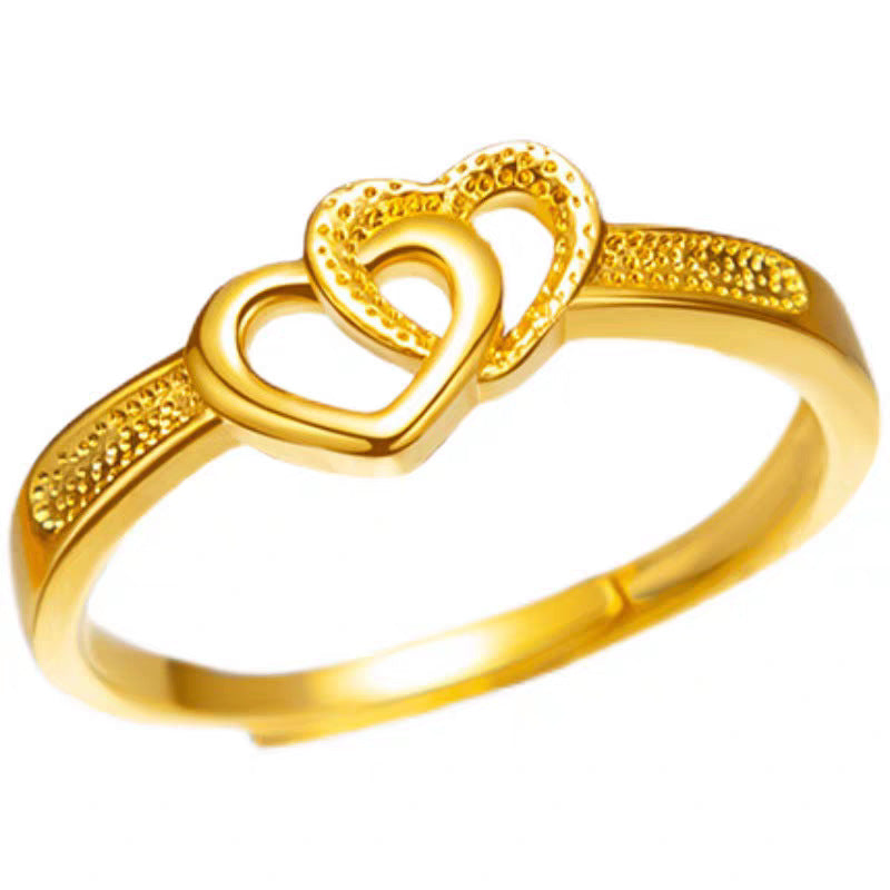 Damen Ring mit ineinandergreifendem Herzdesign Shop Nory