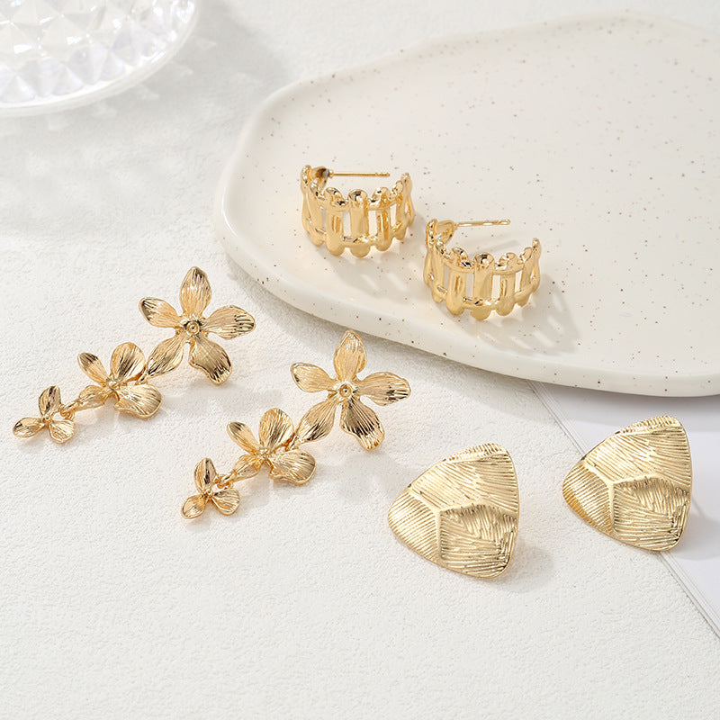 Damen Hängende Ohrringe mit floralen Elementen und elegantem Design Shop Nory