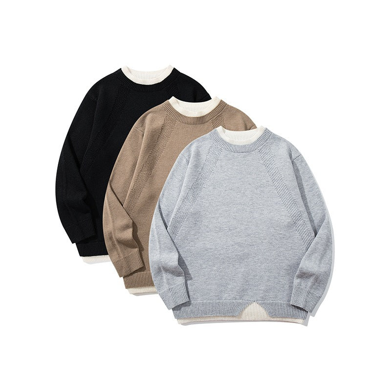 Unisex Feinstrickpullover mit Raglannaht und dreieckigem Saumbesatz Shop Nory