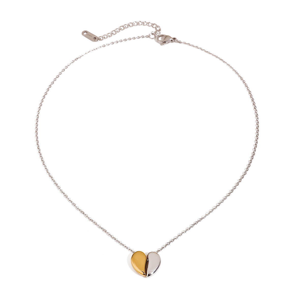 Damen Halskette mit herzförmigem Anhänger aus wasserfestem und hypoallergenem Edelstahl Shop Nory