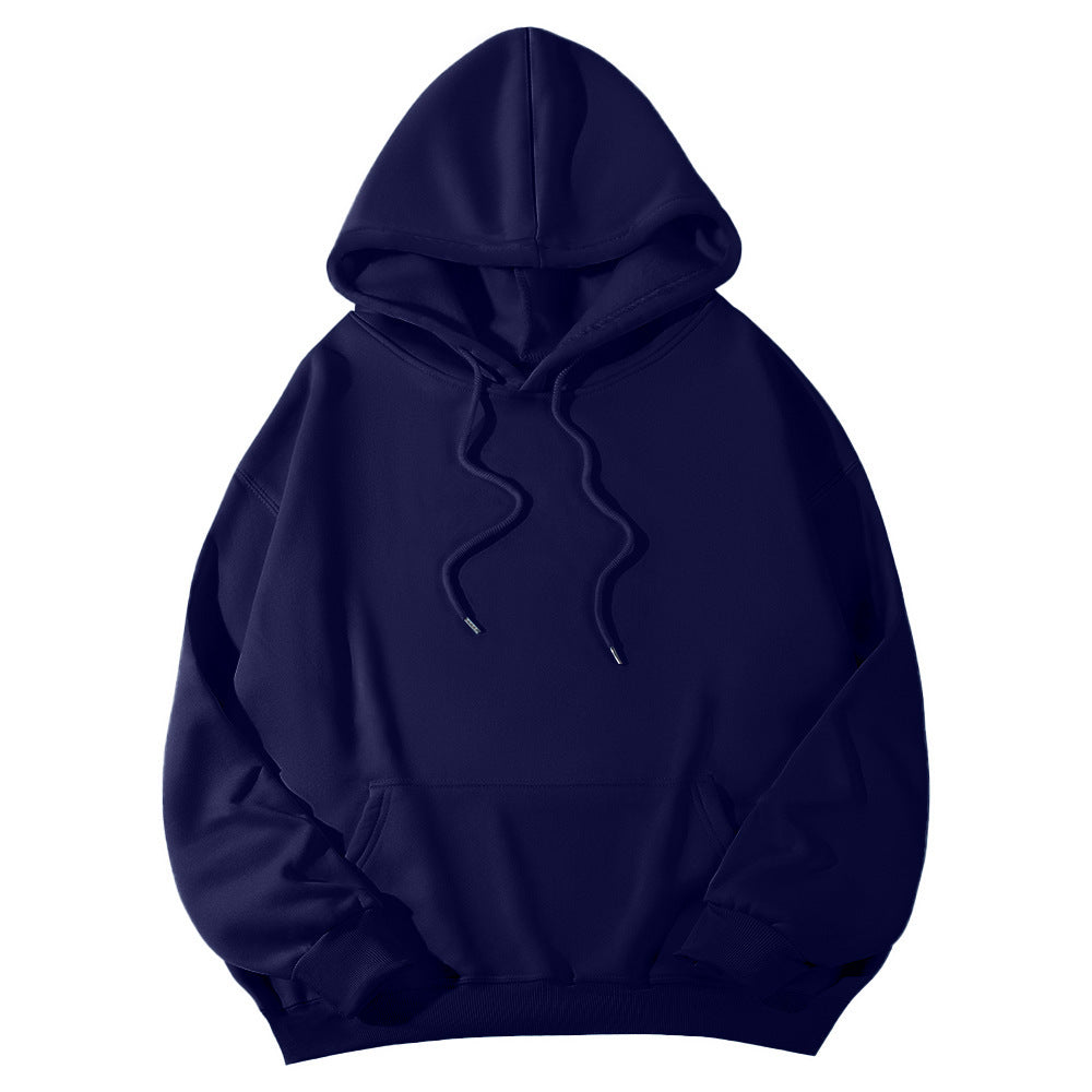 Unisex Oversize-Fleece-Hoodie mit tiefer Schulter, Kängurutasche und breitem Rippbund Shop Nory