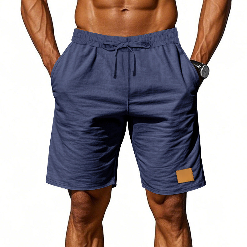 Herren nan Kordelzug-Bermuda aus weichem Baumwollmix mit elastischem Bund und Seitentaschen