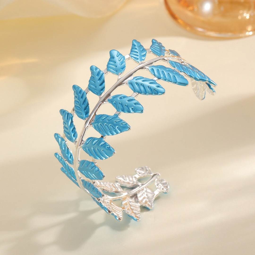 Damen Armreif im eleganten Blattdesign Shop Nory
