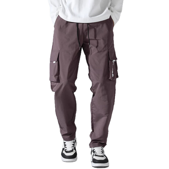 Herren Tapered Cargo-Jogginghose mit elastischem Tunnelzug, multifunktionalen Klapptaschen & ergonomischen Nähten Shop Nory