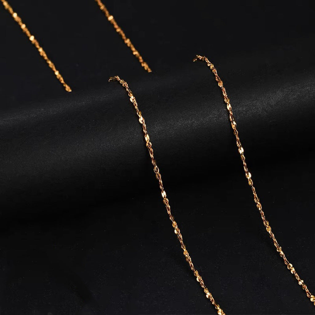 Damen Elegante Gedrehte Link Ketten Halskette Shop Nory