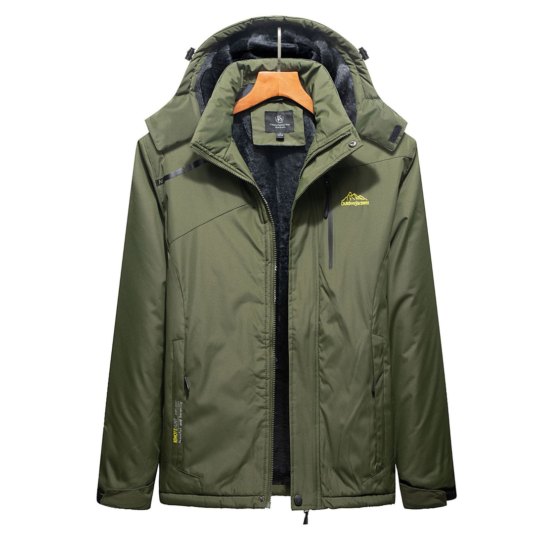 Herren Isolierte Winterparka mit Teddyfutter, Kapuze und wasserabweisender Außenhülle Shop Nory