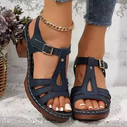 Damen Komfortable Riemchen Sandalen