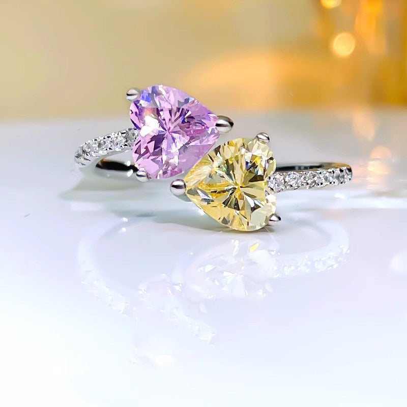 Damen Herzförmiger Schmuckring mit Zirkonia Shop Nory
