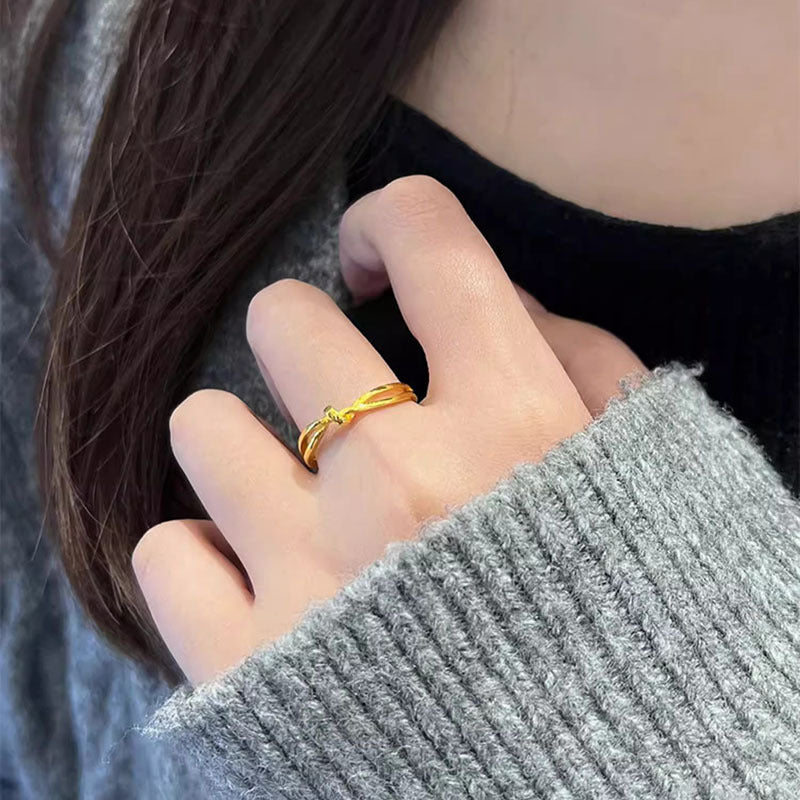 Damen zierlicher Knotenring aus hochwertigem Material Shop Nory