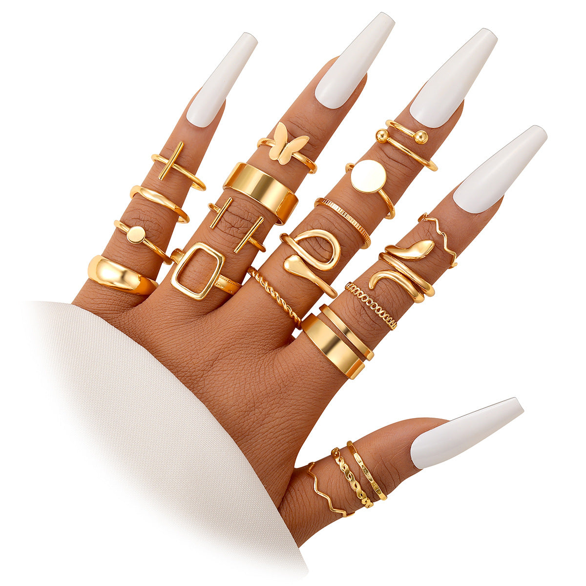 Damen Ring-Set mit filigranen und modischen Designs Shop Nory
