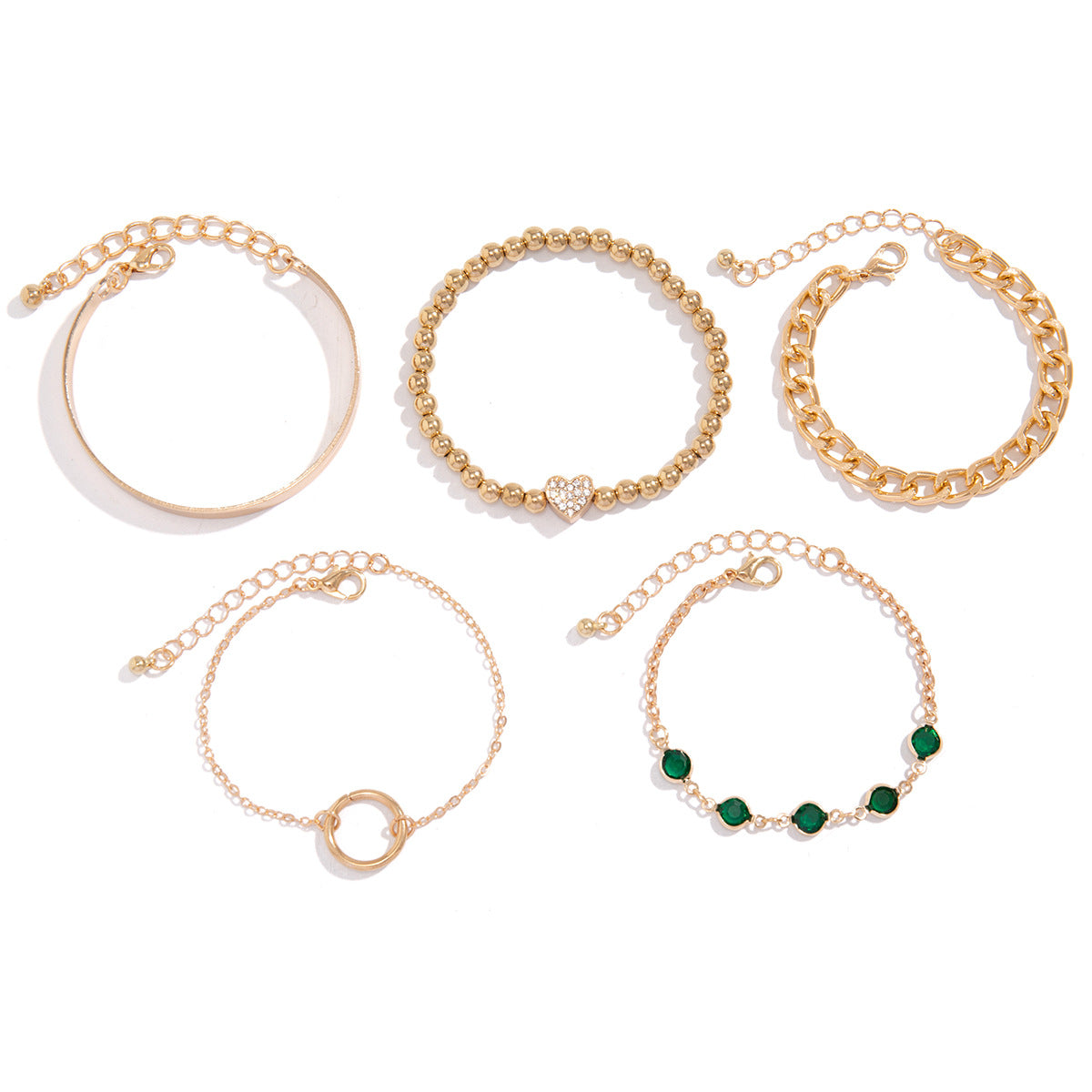 Damen Armkettenset mit modernen Designdetails und vielseitigen Stilen
