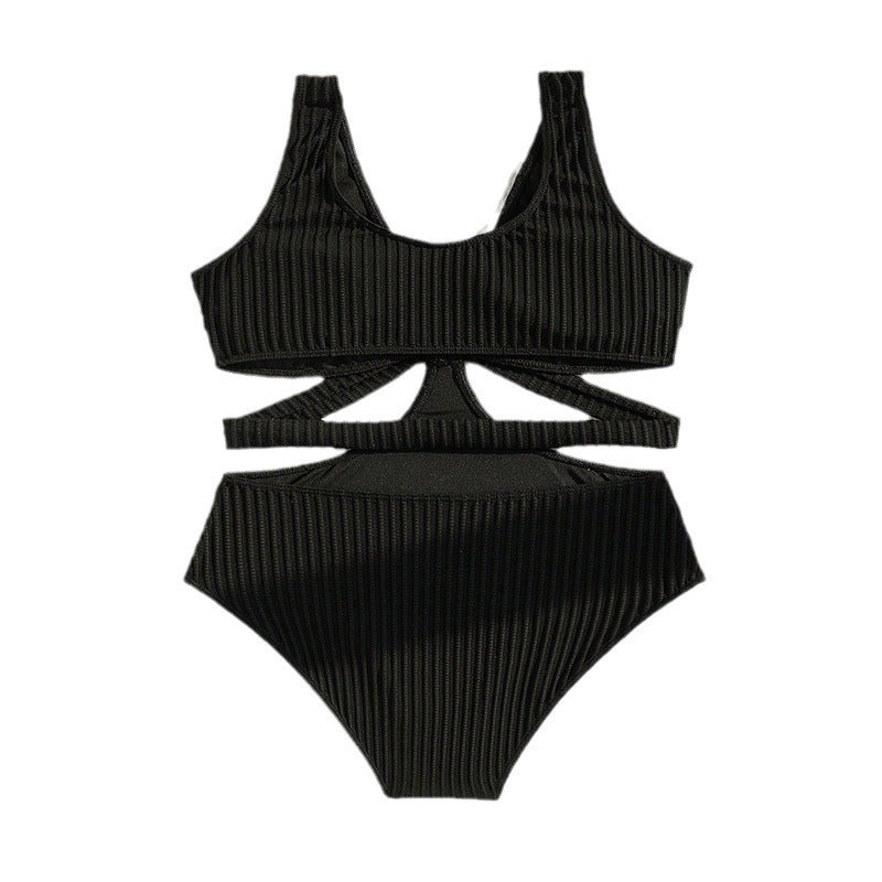 Damen Einteiler Badeanzug mit raffinierten Cut-Out-Details Shopnory