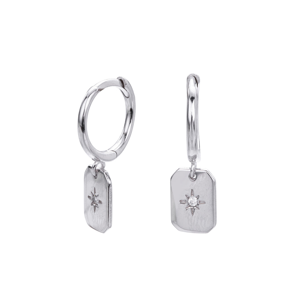 Damen Ohrhänger mit luxuriösem Zirkon-Anhänger aus hochwertigem 925 Sterlingsilber Shop Nory