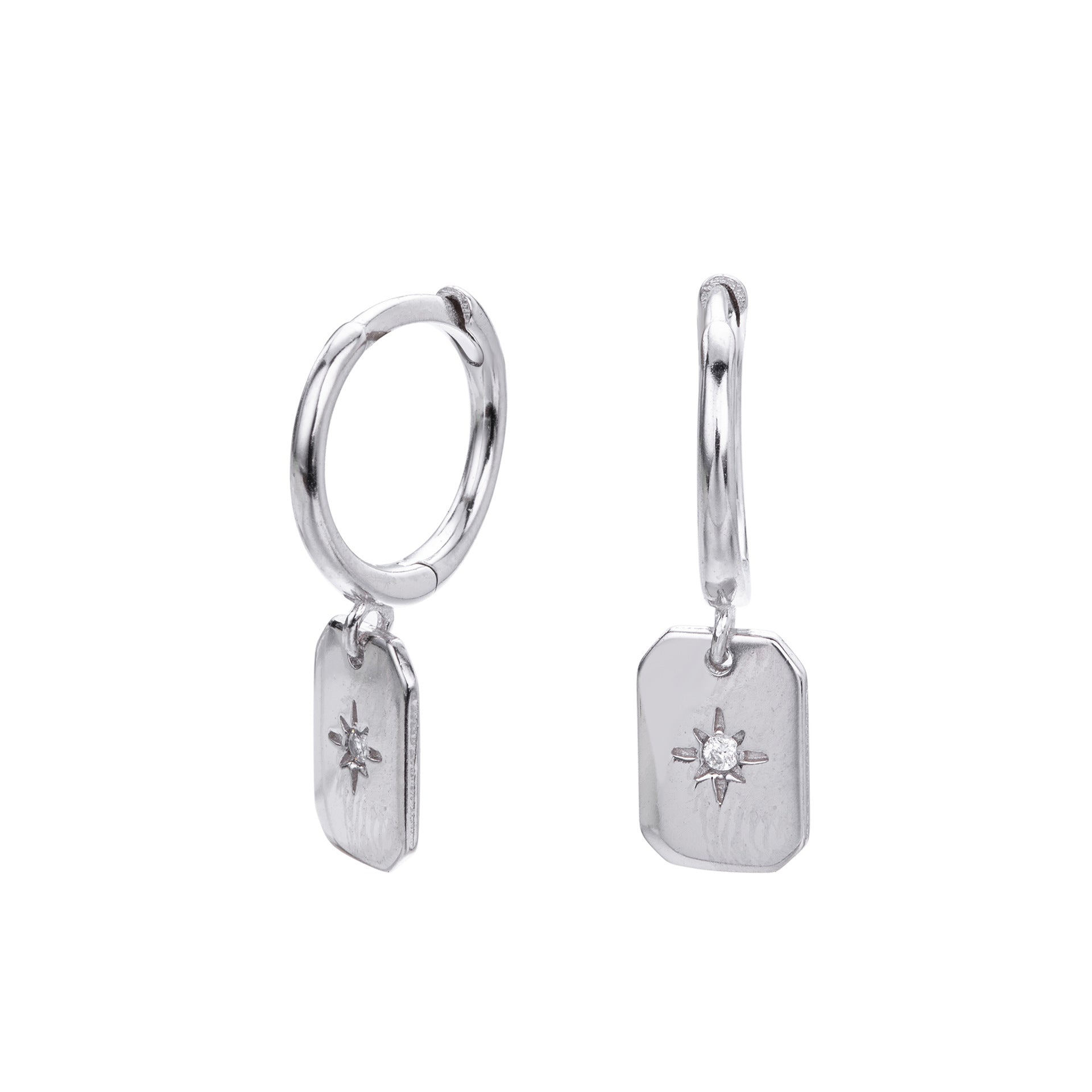 Damen Ohrhänger mit luxuriösem Zirkon-Anhänger aus hochwertigem 925 Sterlingsilber Shop Nory