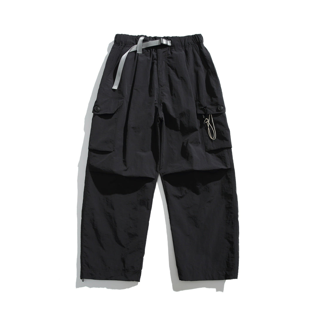 Herren Cargo-Hose im Utility‑Stil mit elastischem Bund und integriertem Gurt Shop Nory