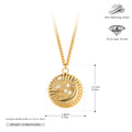 Damen Halskette mit einzigartigem Muschelanhänger aus 925er Sterlingsilber und funkelnden Zirkonia Shop Nory