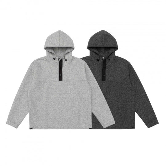 Unisex Kapuzenpullover mit Knopfleiste und weichem Fleece-Innenfutter Shop Nory